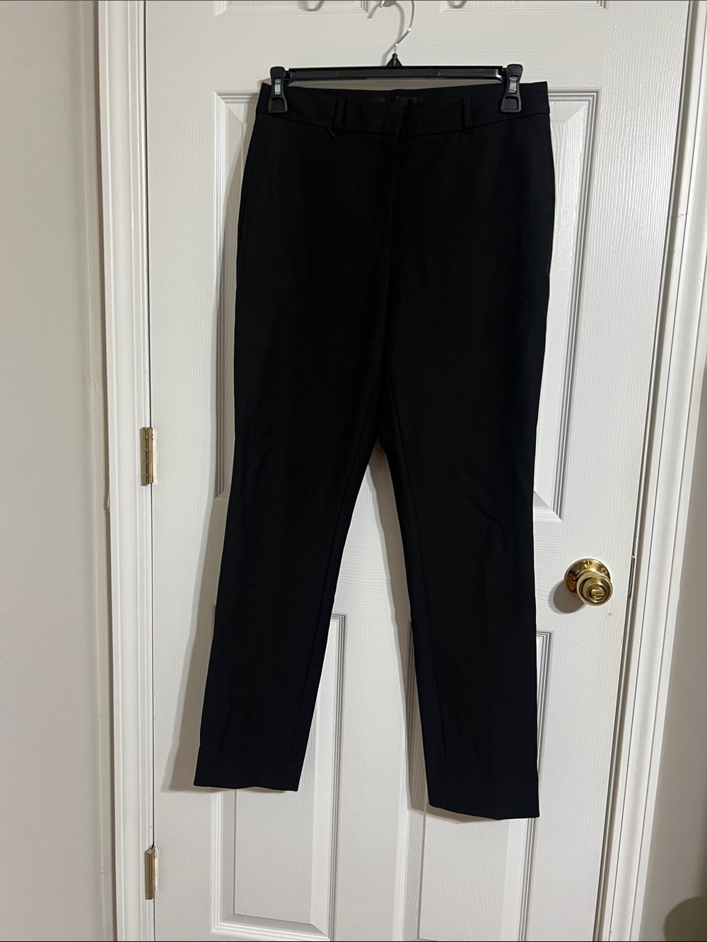 White House Black Market Black Straight-Leg Pants